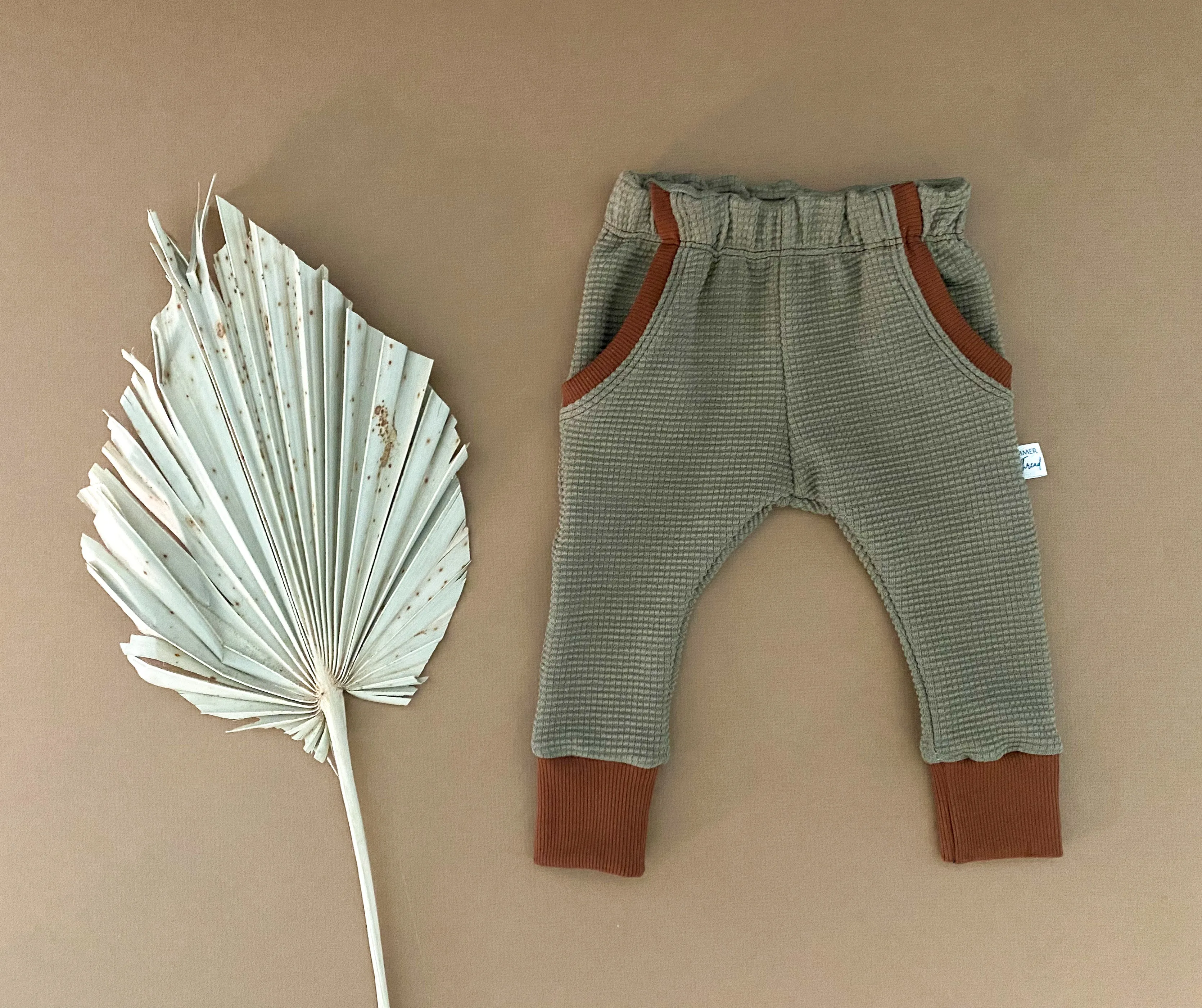 Sage Waffle Joggers