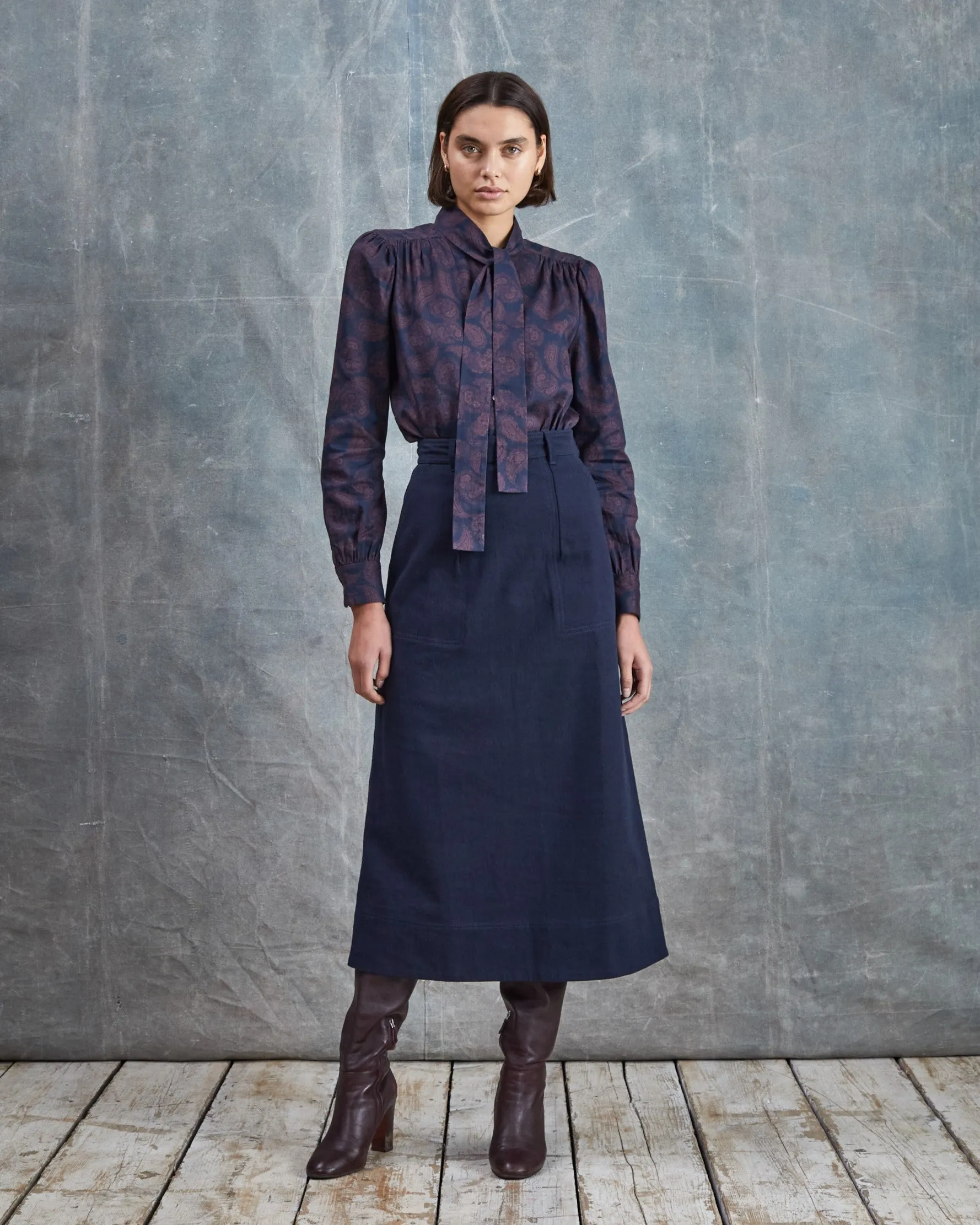 Serene - Paisley Twill Blouse
