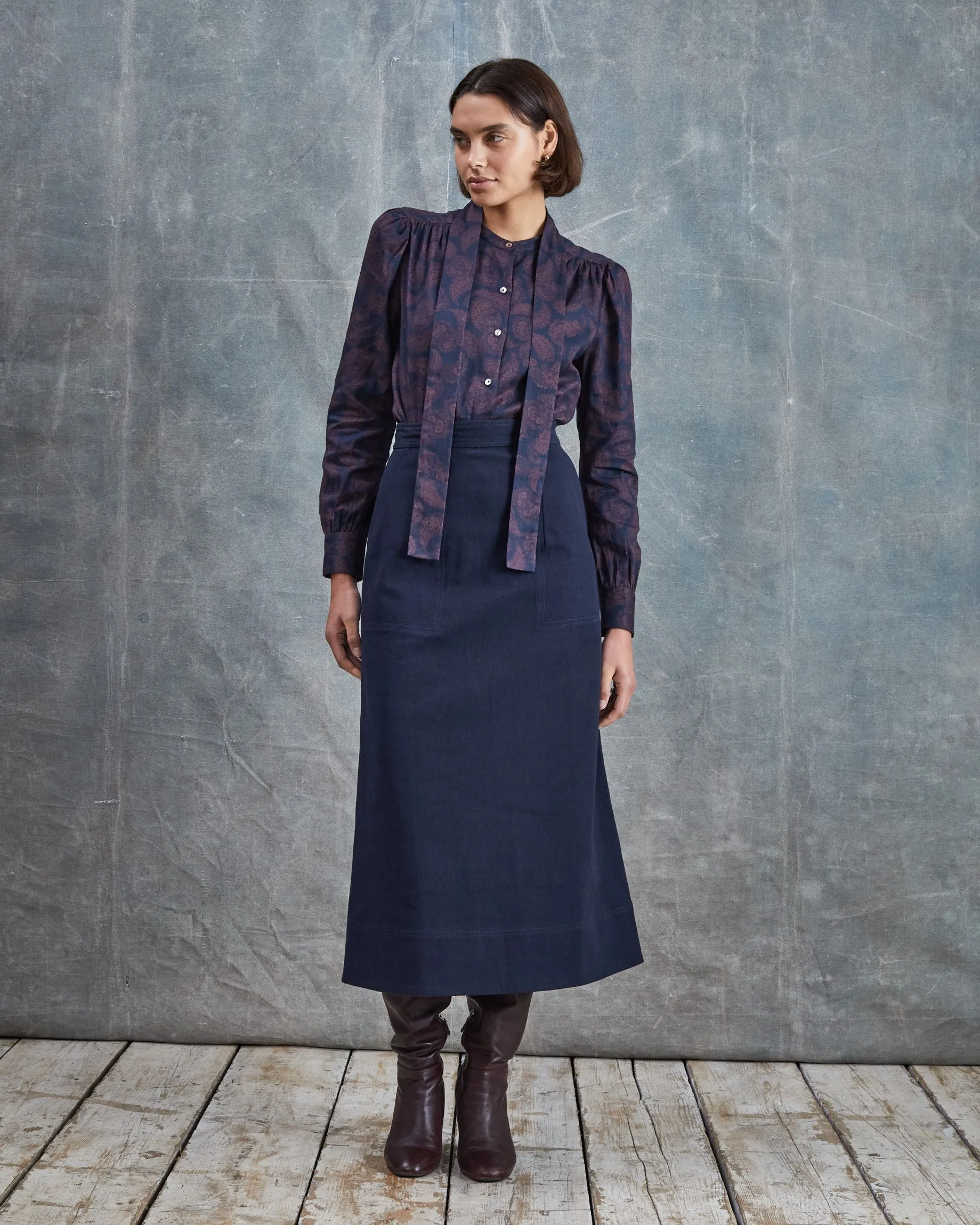 Serene - Paisley Twill Blouse