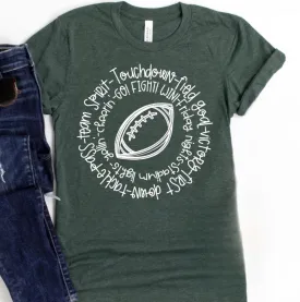 Team Spirit Football Vintage Graphic Tee