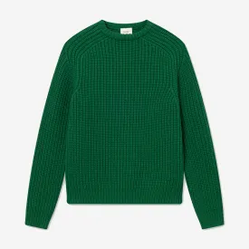 Trip Chunky Wool Rib Knit Sweater - Green