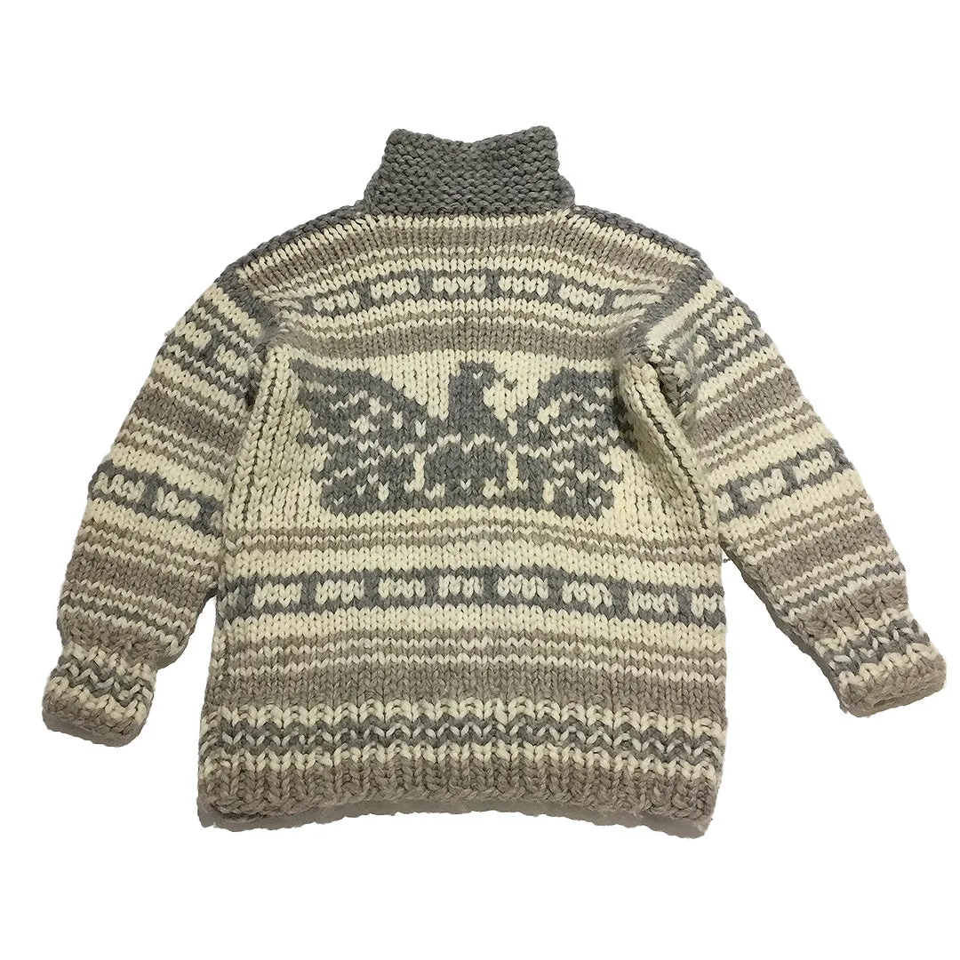 Vintage Grey White Heavy Knit Sweater