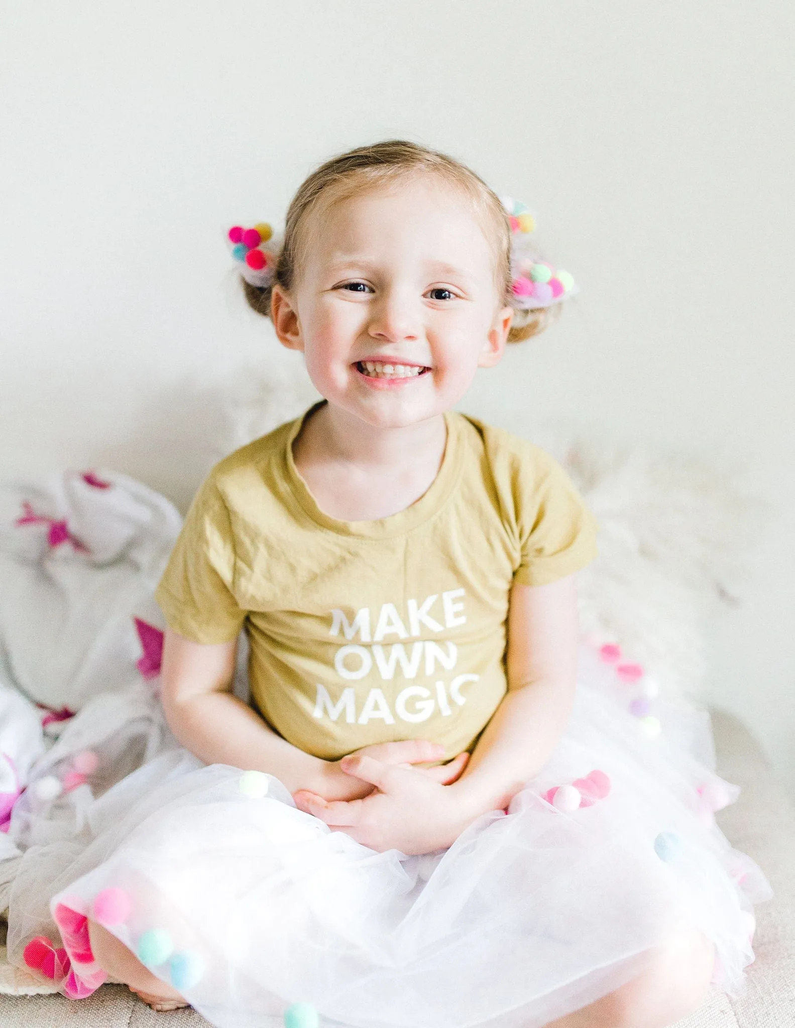 White Tutu For Girls | Pom Pom Tutu With Necklace and Bracelet Accessory | 3Pcs Set