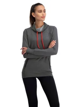 Women's Dry-Fit Running Pullover with Fleece Cowl Neck