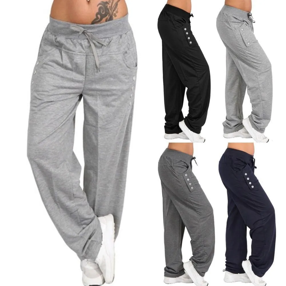 Women's Jogger Pants Elastic with 6 Pockets