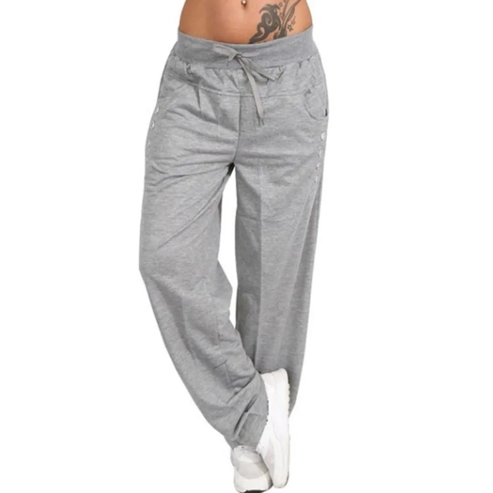 Women's Jogger Pants Elastic with 6 Pockets