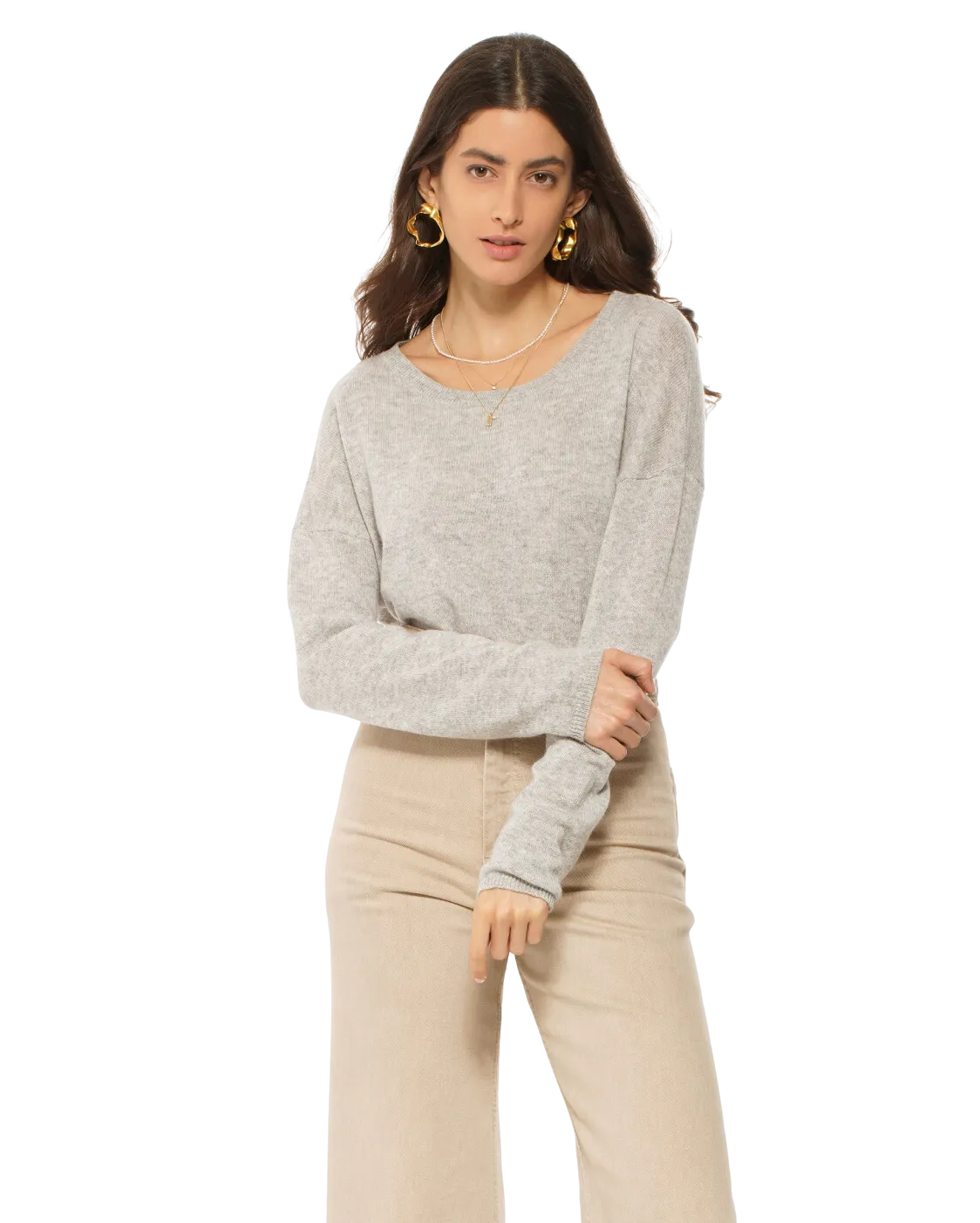 Women's Pure Cashmere Lounge Sweater Camel