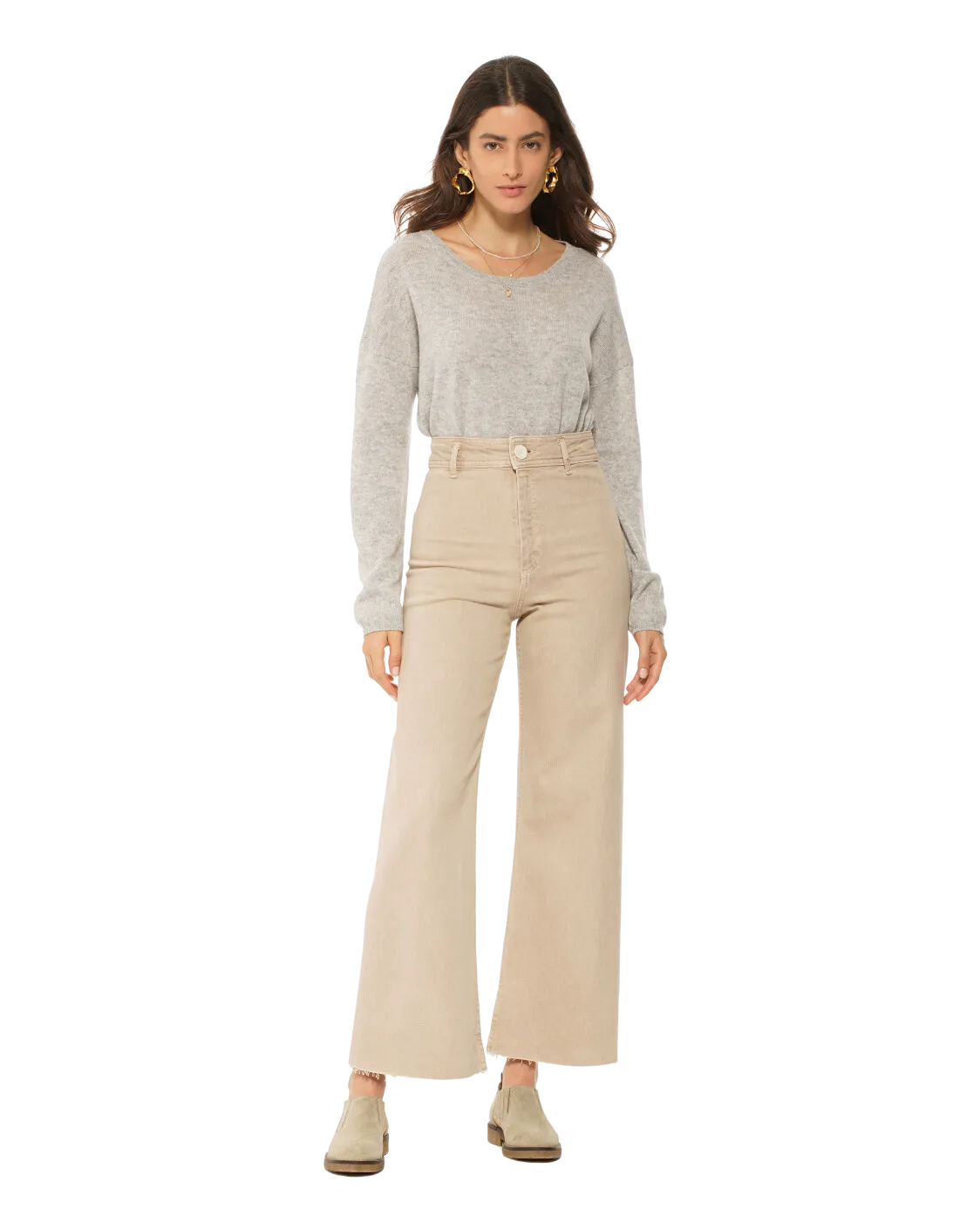 Women's Pure Cashmere Lounge Sweater Camel